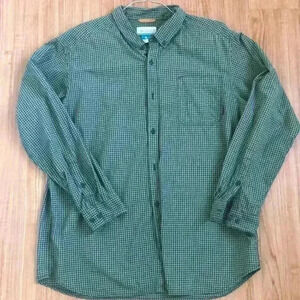 Columbia Green Checkered Columbia shirt Sz XXL